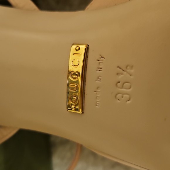 🛑GUCCI Blondie Leather Sandal - Picture 6 of 7